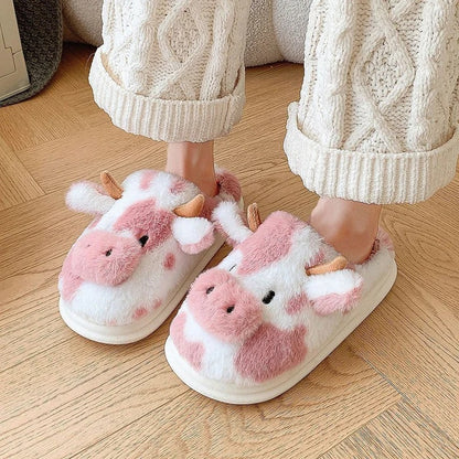 SlipCozy™ Cow Slippers