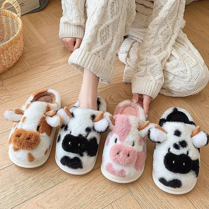 SlipCozy™ Cow Slippers