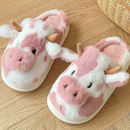 SlipCozy™ Cow Slippers
